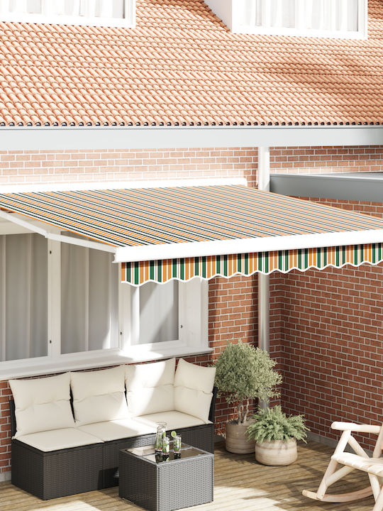 vidaXL Cort Terasă Verde 3.5x2.5m