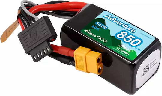 Gens Ace Adventure Μπαταρία Li-Po 14.8V 850mAh 60C 4S XT60 για Τηλεκατευθυνόμενο
