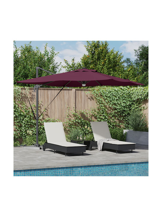 Hanging Aluminum Burgundy Garden & Terrace Para...