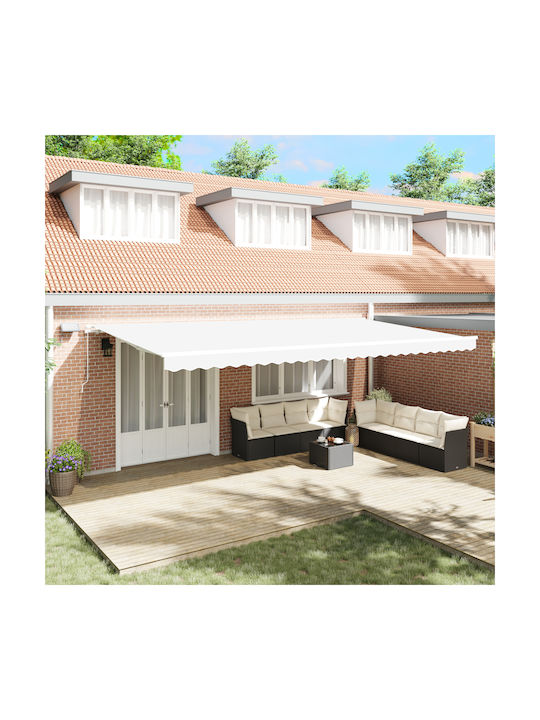 vidaXL Manual Terrace Wall Tent with LED Light ...