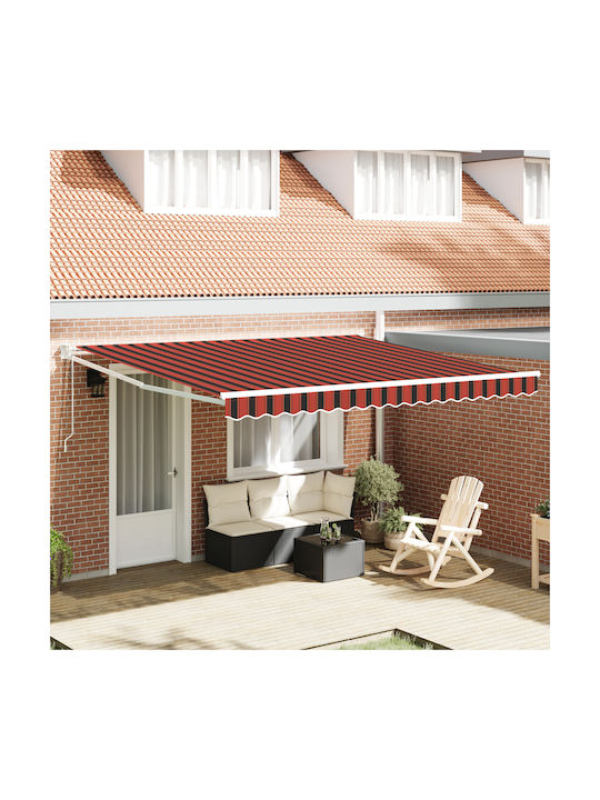 vidaXL Zelt Terrasse mit LEDs Gelb 4x3.5m
