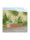 vidaXL Garden Pot Metallic Brown 240x80x44cm.