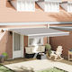 vidaXL Awning fabric Gray 3x4m