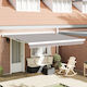 vidaXL Awning fabric Gray 3x4m