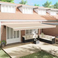vidaXL Material Pentru Copertină Bej Cu Strat PU 6x3.5m vidaXL Material Pentru Copertină Bej Cu Strat PU 6x3.5m