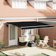 vidaXL Awning fabric Black 3x4m