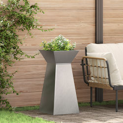 vidaXL Pflanzenständer Metall Silber 35x35x73cm...