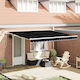 vidaXL Awning fabric Black 3x4m