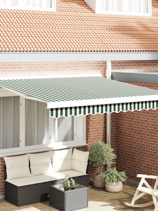 vidaXL Cort Terasă Verde 3.5x2.5m