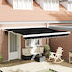 vidaXL Awning fabric Black 3x4m