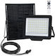 Aigostar Wasserdicht Solar LED Flutlicht 200W Kaltweiß 6500K mit Fernbedienung IP65