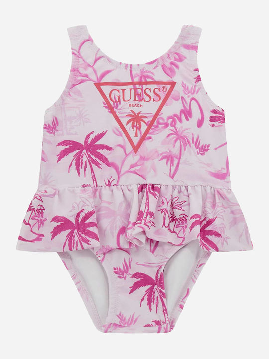 Guess Costum de baie pentru copii Întreg Pink
