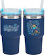 Minecraft Kids Water Bottle Stainless Steel with Straw 600ml (Various Designs/Colours)
