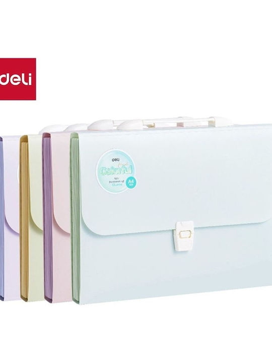 Deli Plastic Drafting Bag with Buckle and Handle Multicolored
