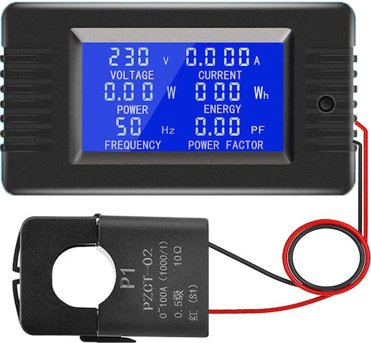 Combined Panel Meter Digital Panel Wattmeter Ac 80-260v 0-100a Voltmeter Ammeter Energy Measurement Transformer