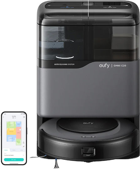 Eufy Omni C20 Σκούπα Ρομπότ με Χαρτογράφηση Laser & Απορρόφηση 7000Pa Μαύρη