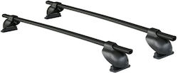 Set Car Roof Bars Iron Ends Logico Alfa Romeo Stelvio 2017 with Load Capacity 50 Kg 112cm Cam