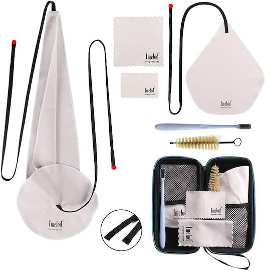 Set de Instrumente de Reparații pentru Curățarea Saxofonului 4 X Cârlige 2 X Perii pentru Paletă 2 X Perii pentru Gura Țară Tenor Alto Clarinete Alte Instrumente de Vânt Geantă de Depozitare și Transport