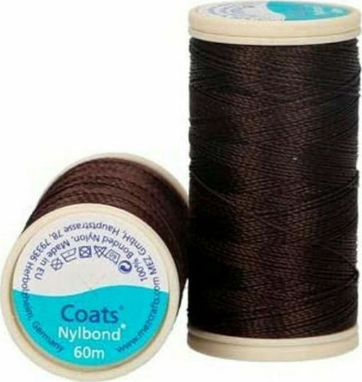Naylon Κλωστη Ραψιμο Coats Nylbond Καφε Σκουρο
