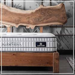 Como felt & wadding producers Aloevera Doubleface Super King 180x200x30cm cu Arcuri Încapsulate
