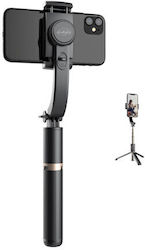 Q8 Gimbal за мобилни телефони с 2 часа работа Черен