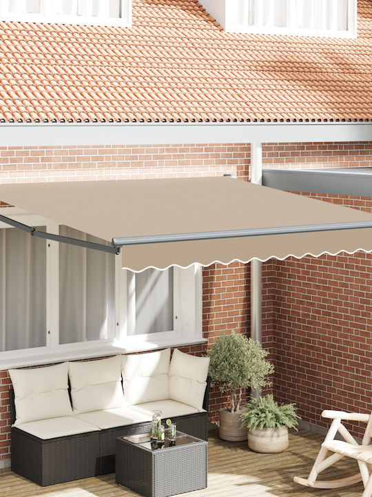 vidaXL Τέντα Βεράντας Μπεζ 3x2.5m
