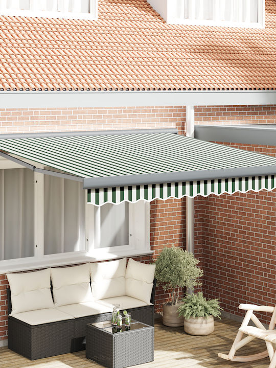 vidaXL Τέντα Βεράντας Πράσινη 3x2.5m