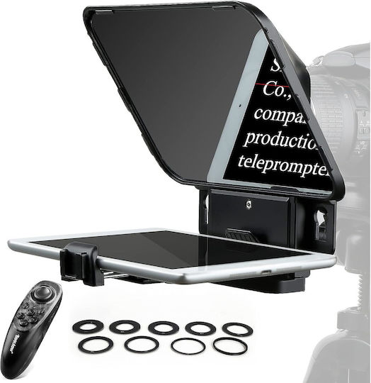 Kit Teleprompter Control de la Distanță Adaptoare pentru Lentile Smartphone-uri Tablete Până la 11 Inch App Dedicate pentru Camere DSLR Smartphone-uri