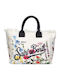 MC2 Beach Bag Floral White