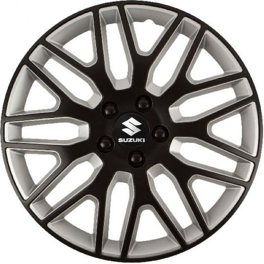 Versaco Car Hubcap Set Dakar with Suzuki Emblem 16" 4pcs Black
