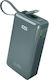 SBS Power Bank 10000mAh 22.5W με Θύρα USB-A και Θύρα USB-C Power Delivery Γαλάζιο