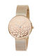 Strand by Obaku Women's Watch with Pink Gold Metal Bracelet