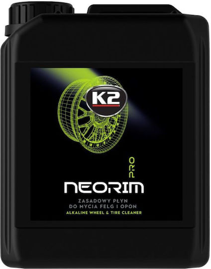 K2 Neorim Pro Υγρό Καθαρισμού για Ζάντες και Ελαστικά Αυτοκινήτου 5L