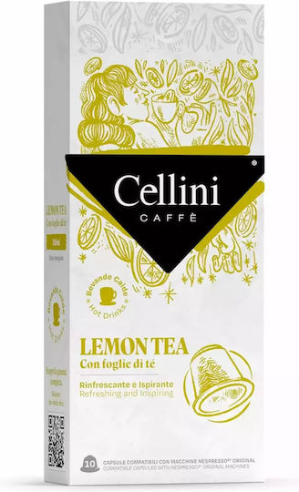 Cellini Ceai Negru cu Lămâie 10 Capsule Compatibile Nespresso