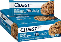 Quest Nutrition Protein Bar Μπάρες Πρωτεΐνης με Γεύση Oatmeal Chocolate Chip 12x60gr