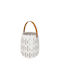 Koopman Wooden Lantern White 14x12cm