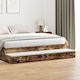 vidaXL Bettkasten aus Holz Smoky Oak 180x36.5x1...