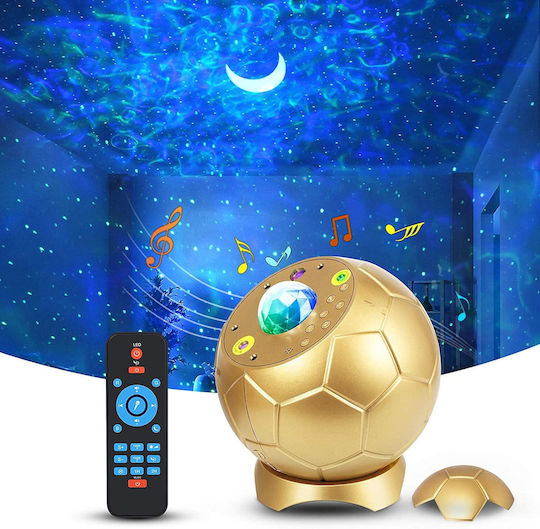 Led Kids Table Lamp Projector Soccer Ball Style Green