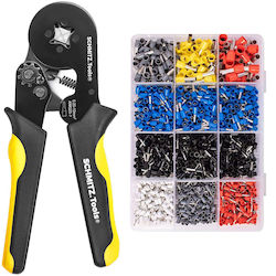 Professionelles Crimpzangen-Set für Anschlussstifte 1.800 Leiteranschlussstücke 0,5-10 mm Professionelles Crimpzangen-Set für Anschlussstifte 1.800 Leiteranschlussstücke 0,5-10 mm
