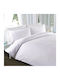 Isadore Lorraine Duvet Cover Cotton Satin Queen 220x240 White