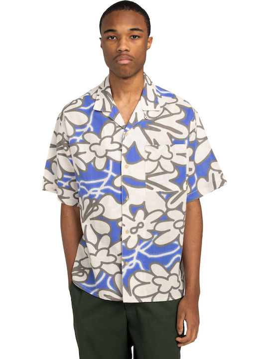 Short-sleeved Linen Shirt MULTICOLOR