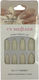 Nail Tips French in White Color 12pcs Κ-5241