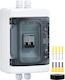 Comutator Automat Solar de Siguranță 30a Dc 12v-dc400v Ac 90v-400v 2 Poli Sisteme Fotovoltaice Comutator Automat În Cutie de Siguranță Waterproof Ip65