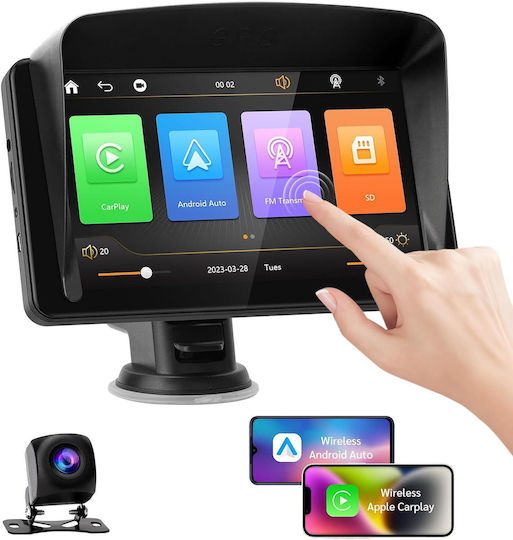 Ecran Tactil 7" Multimedia Pentru Tabloul De Bord Auto Cu Apple CarPlay Android Auto Bluetooth GPS