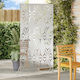 vidaXL Metal Room Divider with 1 Panel 100x180cm