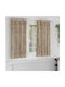 vidaXL Set of Window Curtains with Grommets Ecru 140x175cm