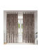 vidaXL vidaXL Window Curtain Set with Tab Top Brown 140x225cm