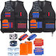 Set 2 Veste Compatibile Nerf N-strike Elite Series Vesta Tacticele Măști 100 Săgeți de Spumă 2 Brățări Magazii