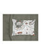 Dimcol Baby-Kissenbezug White-mint 45x35cm