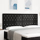vidaXL Bett Kopfteil aus Stoff Black Velvet-Bla...